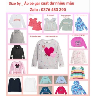 Size 6y _ Áo bé gái xuất dư nhiều mẫu