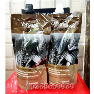 Nhuộm tóc phủ bạc thảo dược đen karseell, karseell hair dye 500ml