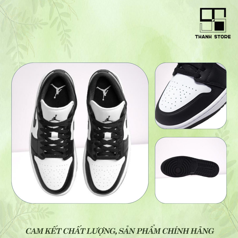 Giày thể thao nam nữ trắng đen giày AIR JORDAN 1 LOW PANDA _ hàng xuất khẩu thời trang chính hãng - NAJ1LB
