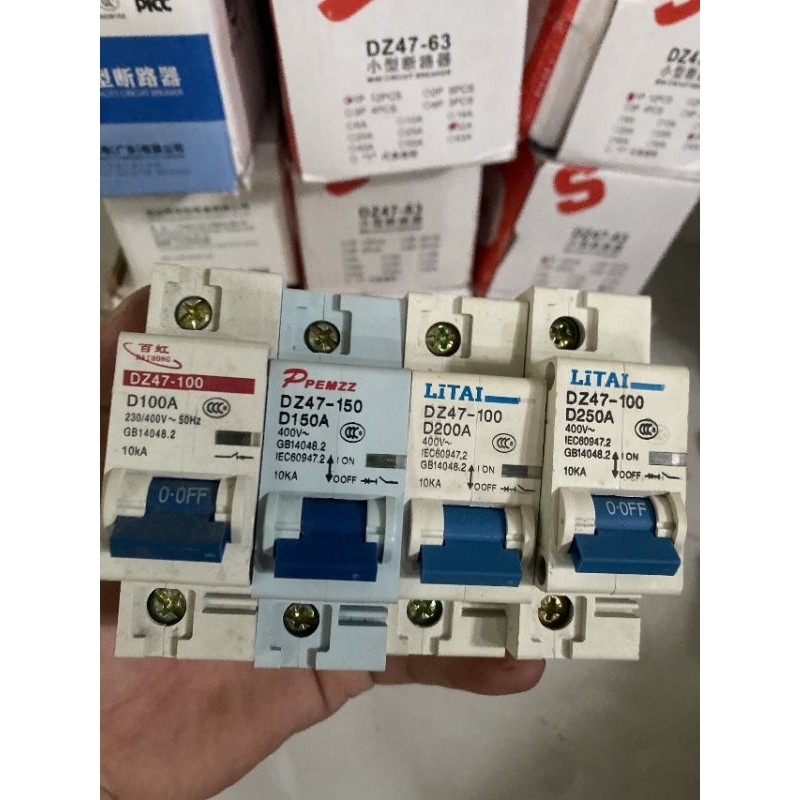 Attomat 100a 150a 200a  250a dành cho xe điện độ công xuất cao