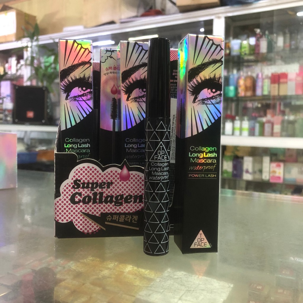 Chuốt mi TOPFACE Mascara Collagen Long Lash Waterproof làm dày dài mi