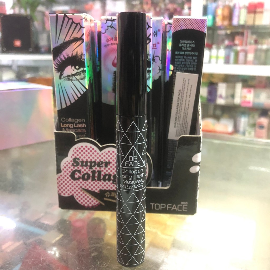 Chuốt mi TOPFACE Mascara Collagen Long Lash Waterproof làm dày dài mi