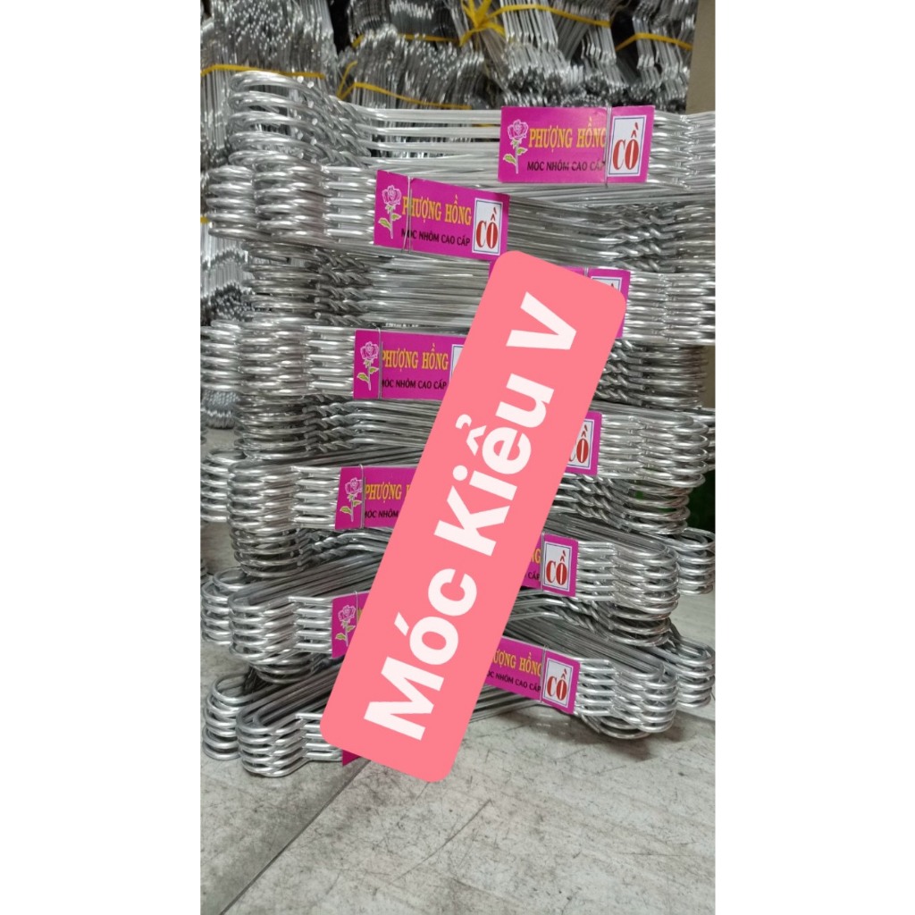 COMBO 10 Móc Nhôm Phơi Quần Áo Loại Dày Chắc Chắn, Móc Đa Năng Cồ Tím