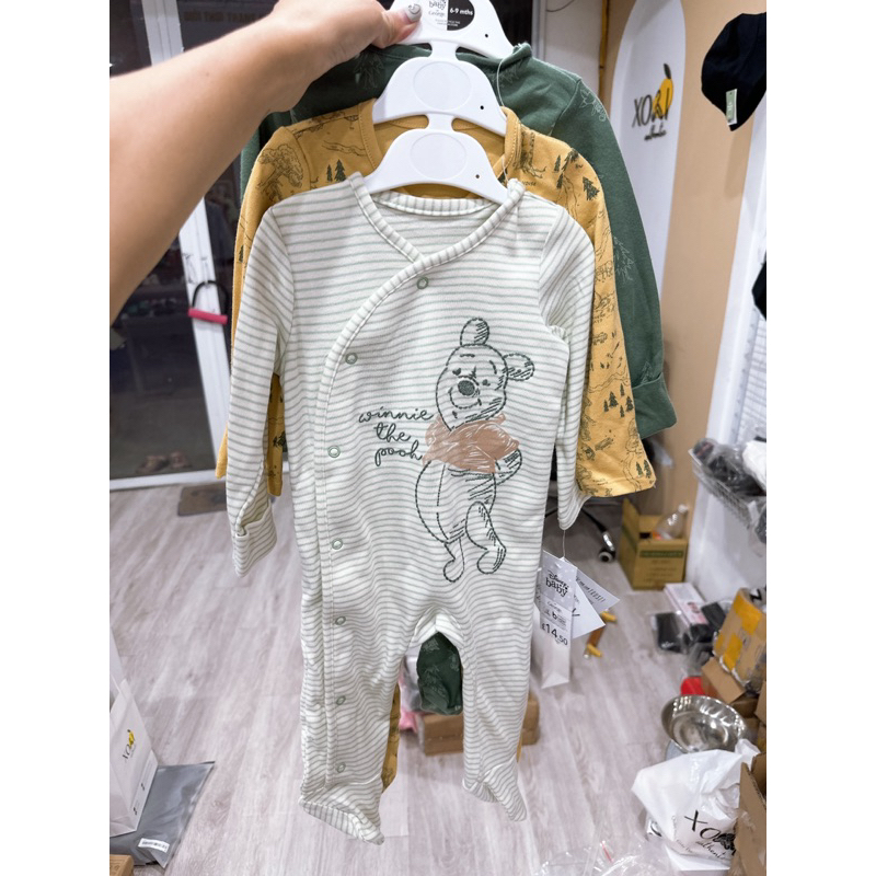 Set 3 body dài liền tất cho bé George UK AUTH
