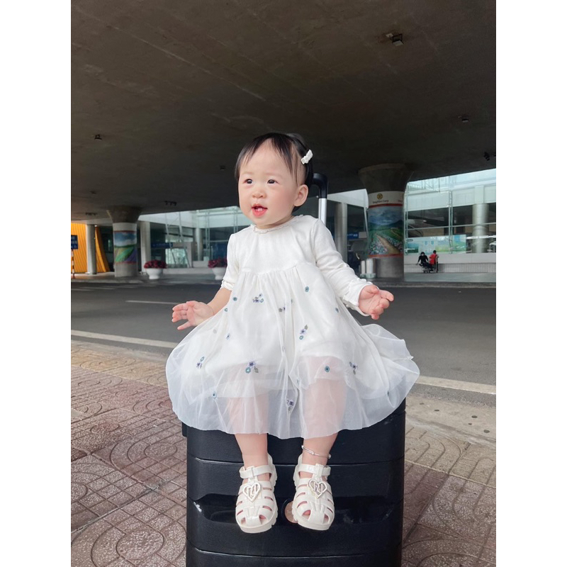 Váy công chúa dài tay bé gái George UK auth