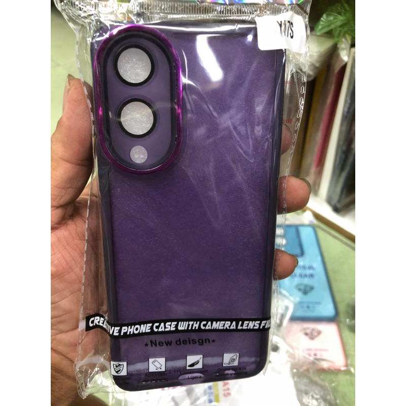 Ốp lưng Vivo Y17S-4G dẻo màu lưng mờ bảo vệ cam