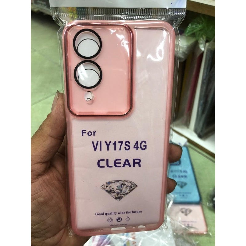 Ốp lưng Vivo Y17S-4G dẻo màu lưng mờ bảo vệ cam