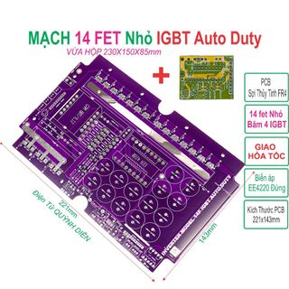 PCB 14 fet cách li băm IGBT bo mạch kích điện (sợi thủy tinh FR4) - linh kiện điện tử QUỲNH DIỄN