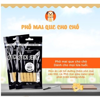 Bow wow thịt que cho chó stick jerky 50g