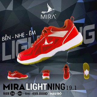 Giày cầu lông bóng chuyền Mira Lightning chính hãng.