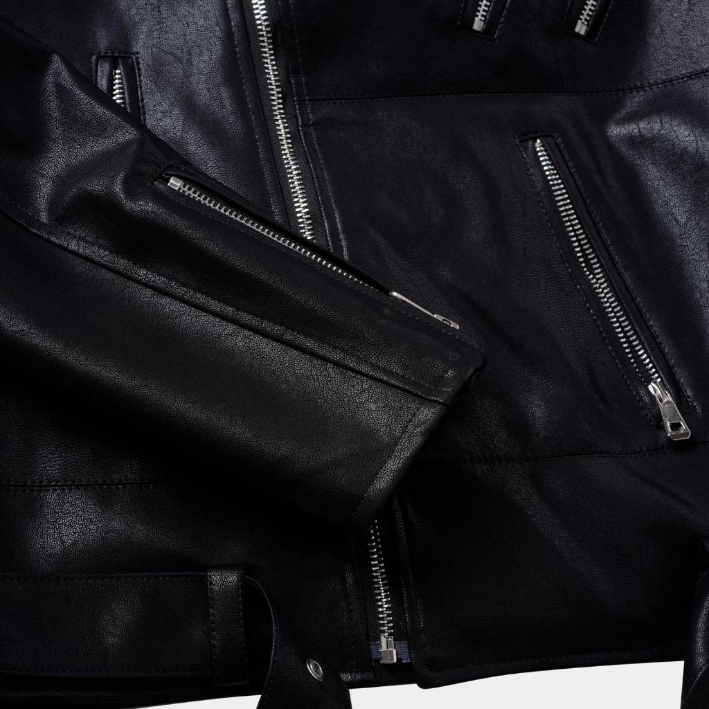 ÁO DA BIKER LEATHER JACKET