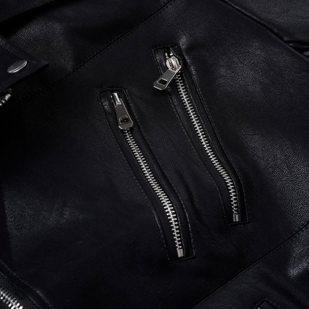 ÁO DA BIKER LEATHER JACKET