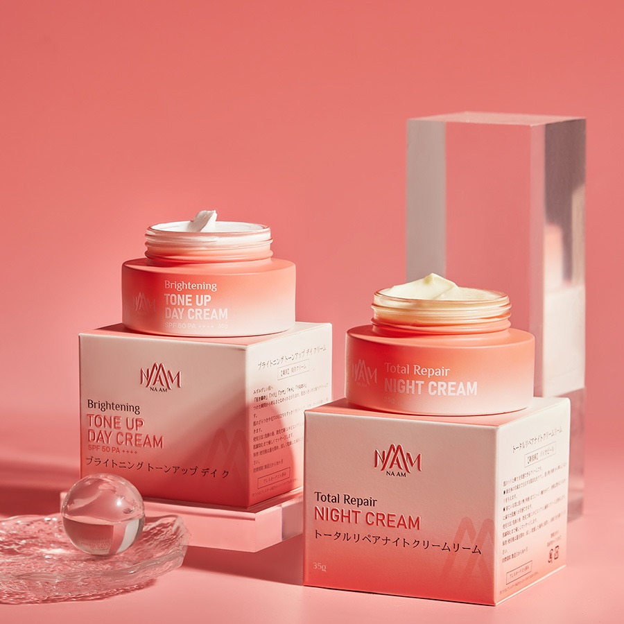 Kem Mờ Thâm Nám NA AM Brightening Tone Up Day Cream SPF 50 PA ++++ 35g Dưỡng Ẩm, Nâng Tông, Chống Nhăn, Sáng Mịn Da Tự N