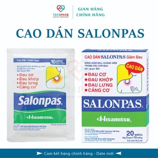 Cao dán salonpas - gói 10 miếng - miếng dán giảm đau nhứt mỏi cơ - hisamitsu