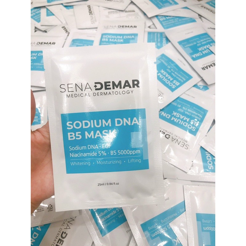 Mặt nạ mask b5 senademar dưỡng trắng da hạn dùng 2027