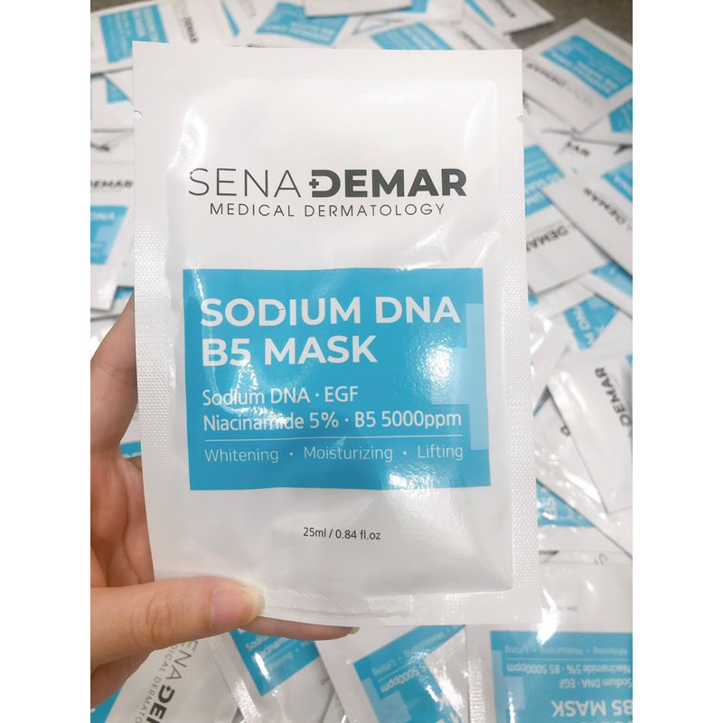 Mặt nạ mask b5 senademar dưỡng trắng da hạn dùng 2027