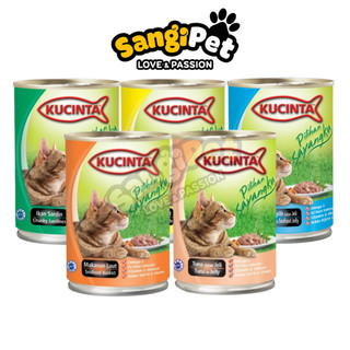Pate Kucinta cho mèo lon 400gr, pate dinh dưỡng, tiết kiệm
