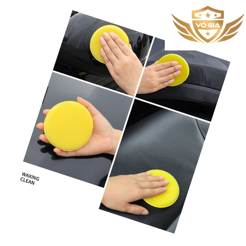 Mút xốp tròn dạng bọt biển dùng đánh bóng dàn áo sơn xe máy xe oto xe điện chuyên dùng