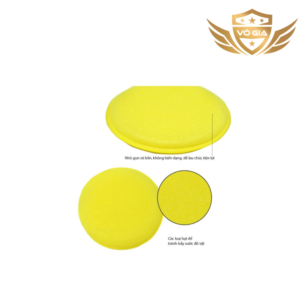 Mút xốp tròn dạng bọt biển dùng đánh bóng dàn áo sơn xe máy xe oto xe điện chuyên dùng