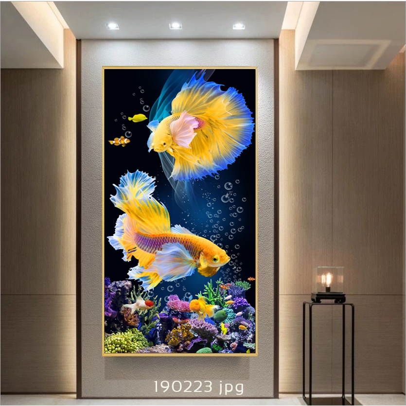 Tranh Treo Tường Tráng Gương Laminate Cao Cấp - Tranh Đứng Lối Vào