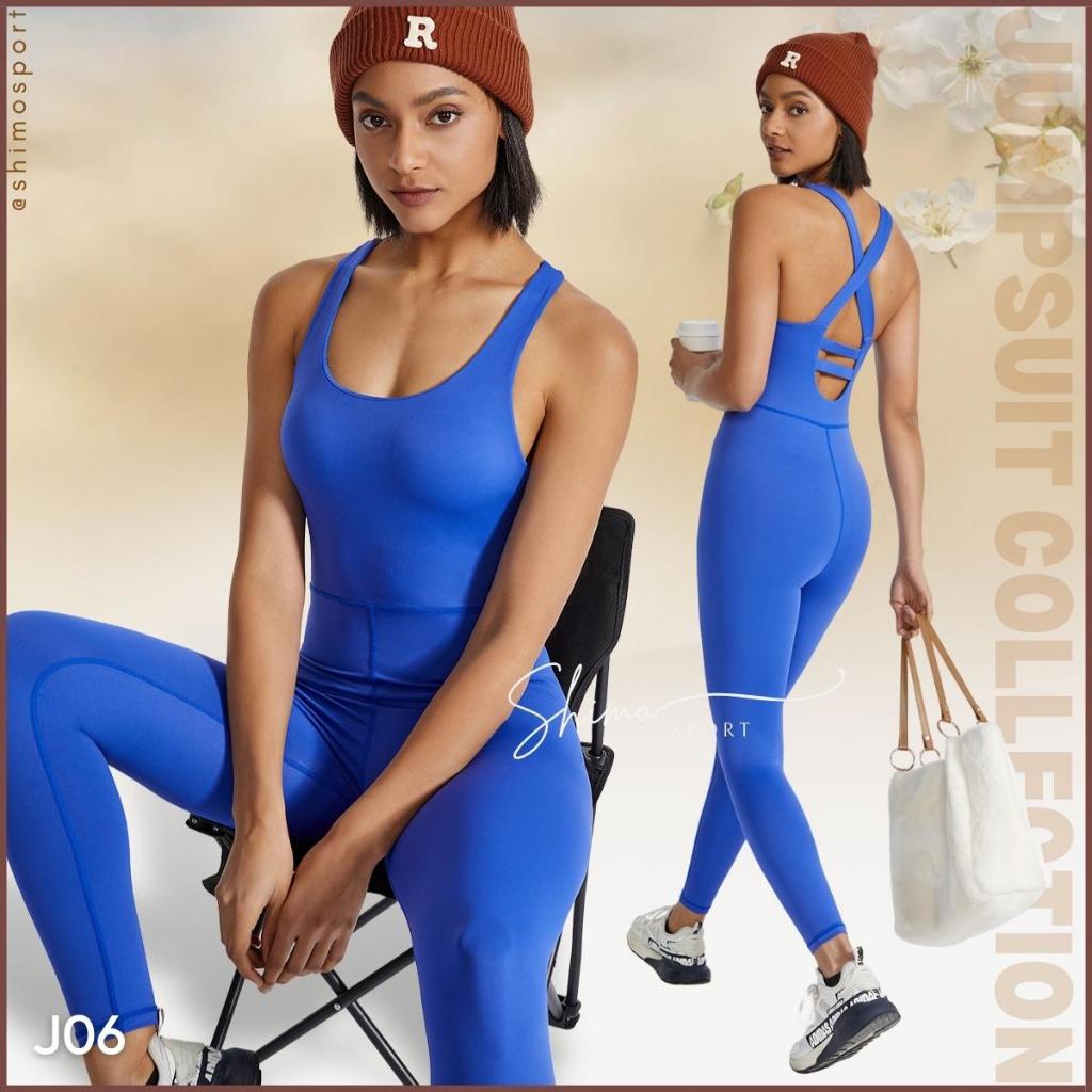 Jumpsuit nữ J06 hở lưng hàng Quảng Châu cao cấp vải co giãn 4 chiều, chuyên tập Gym Yoga