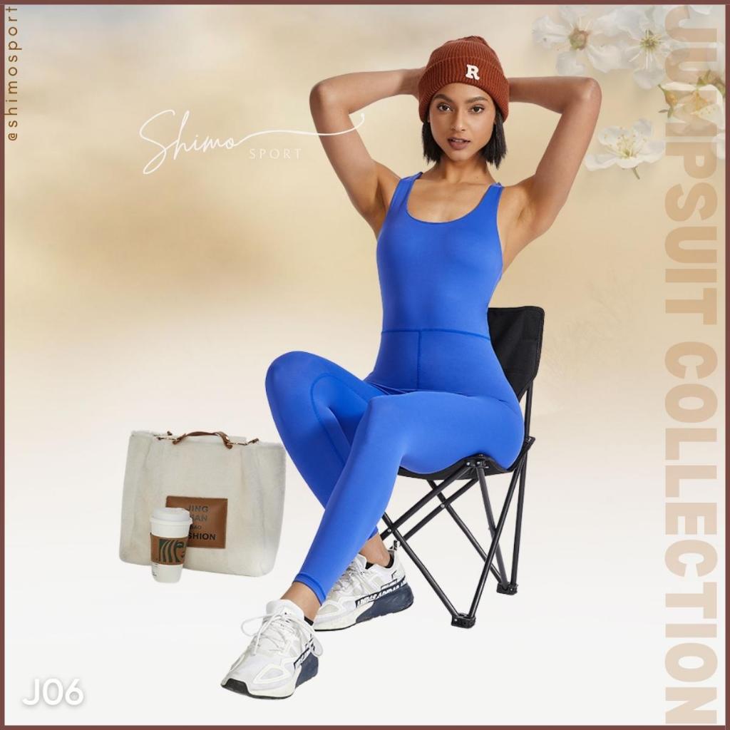 Jumpsuit nữ J06 hở lưng hàng Quảng Châu cao cấp vải co giãn 4 chiều, chuyên tập Gym Yoga