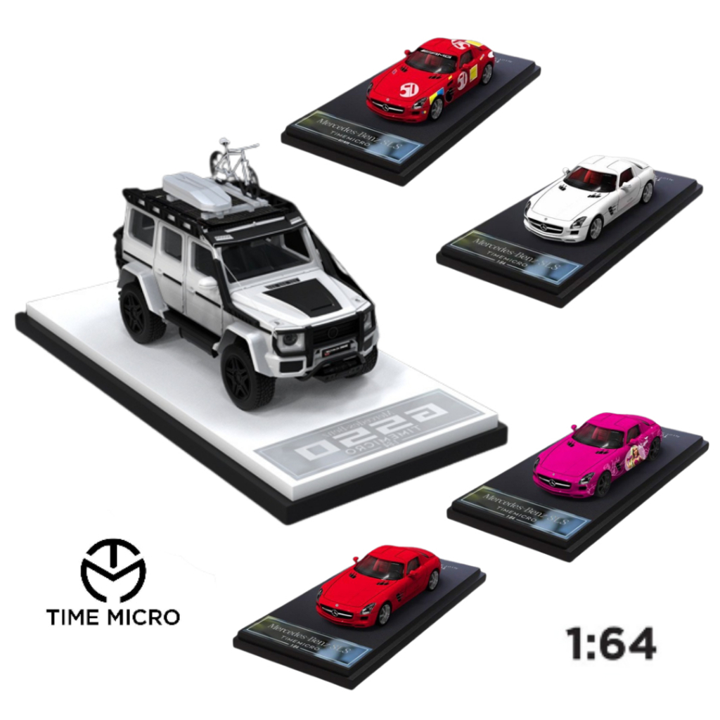 Mô hình xe Mercedes-Benz Babs G550 - Mercedes-Benz SLS tỉ lệ 1:64 Time micro