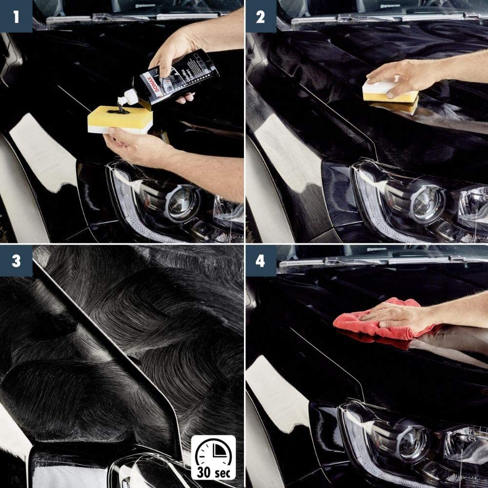 Kem đánh bóng và bảo vệ sơn xe màu đen Sonax 296141 250ml