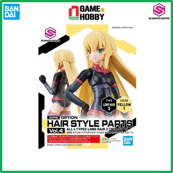MÔ HÌNH OPTION HAIR STYLE PARTS VOL.4 - ALL 4 TYPES - 30MS CHÍNH HÃNG BANDAI