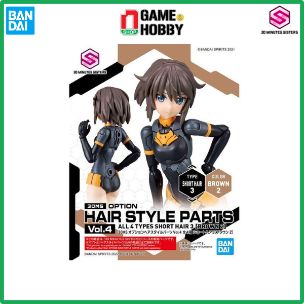 MÔ HÌNH OPTION HAIR STYLE PARTS VOL.4 - ALL 4 TYPES - 30MS CHÍNH HÃNG BANDAI