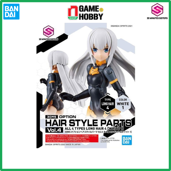 MÔ HÌNH OPTION HAIR STYLE PARTS VOL.4 - ALL 4 TYPES - 30MS CHÍNH HÃNG BANDAI