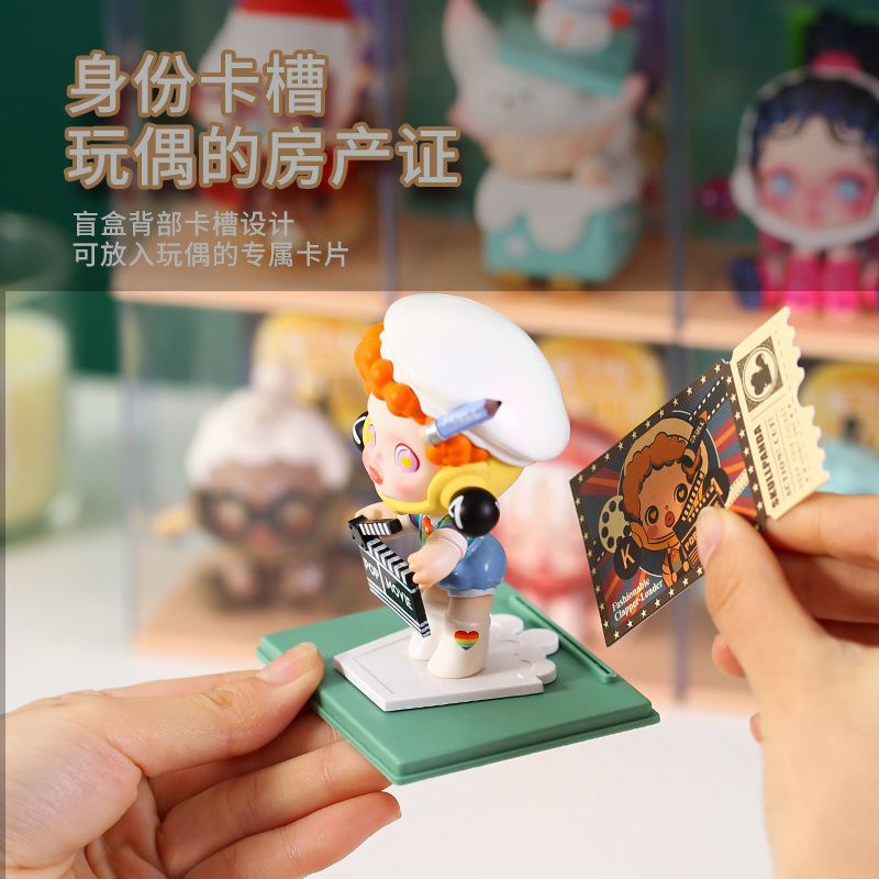 Hộp Mica Trưng Bày Mô Hình Popmart Blind Box Hộp Mô Hình Trong Suốt Có Rãnh Cắm Card Shop Nhagau1981