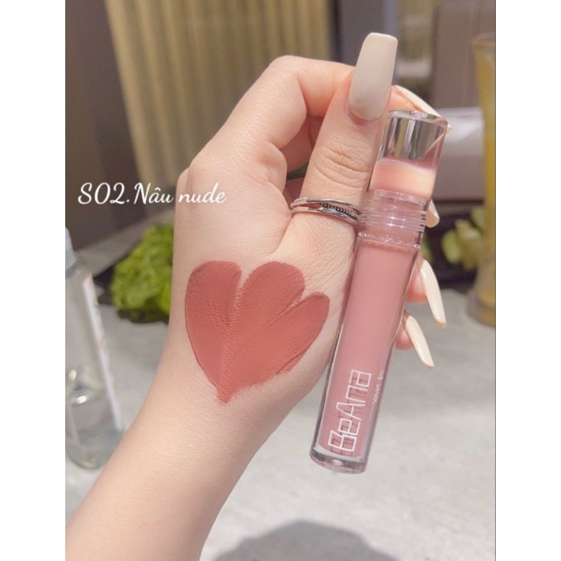 Son nâu lạnh, son tone tây, son nude tây, son nâu tây, son môi chính hãng BeAna chất son mềm, mịn lên chuẩn màu