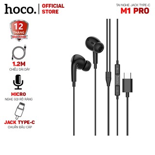 Tai nghe dây nhét tai Hoco M1 Pro âm bass mạnh mẽ tích hợp micro đàm thoại cho điện thoại, tai nghe jack 3.5mm, cổng C