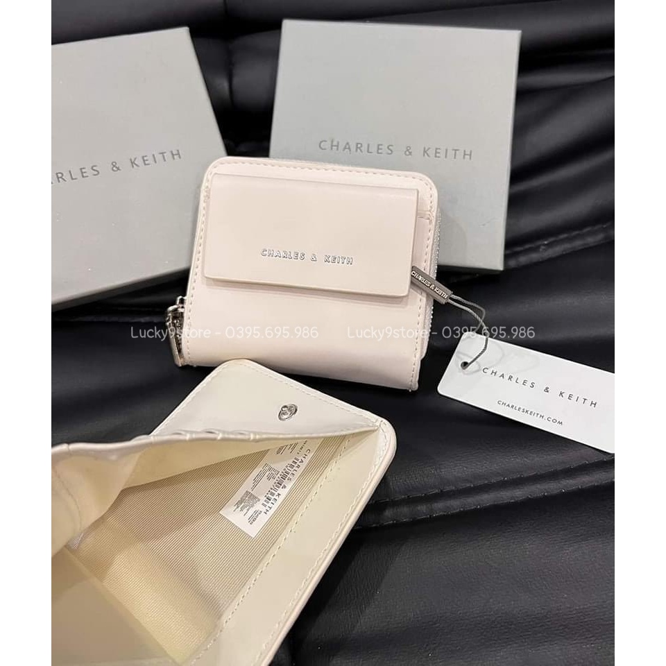 Ví gập, ví nữ nắp gập mini nhiều ngăn thời trang nữ full box - Lucky9store