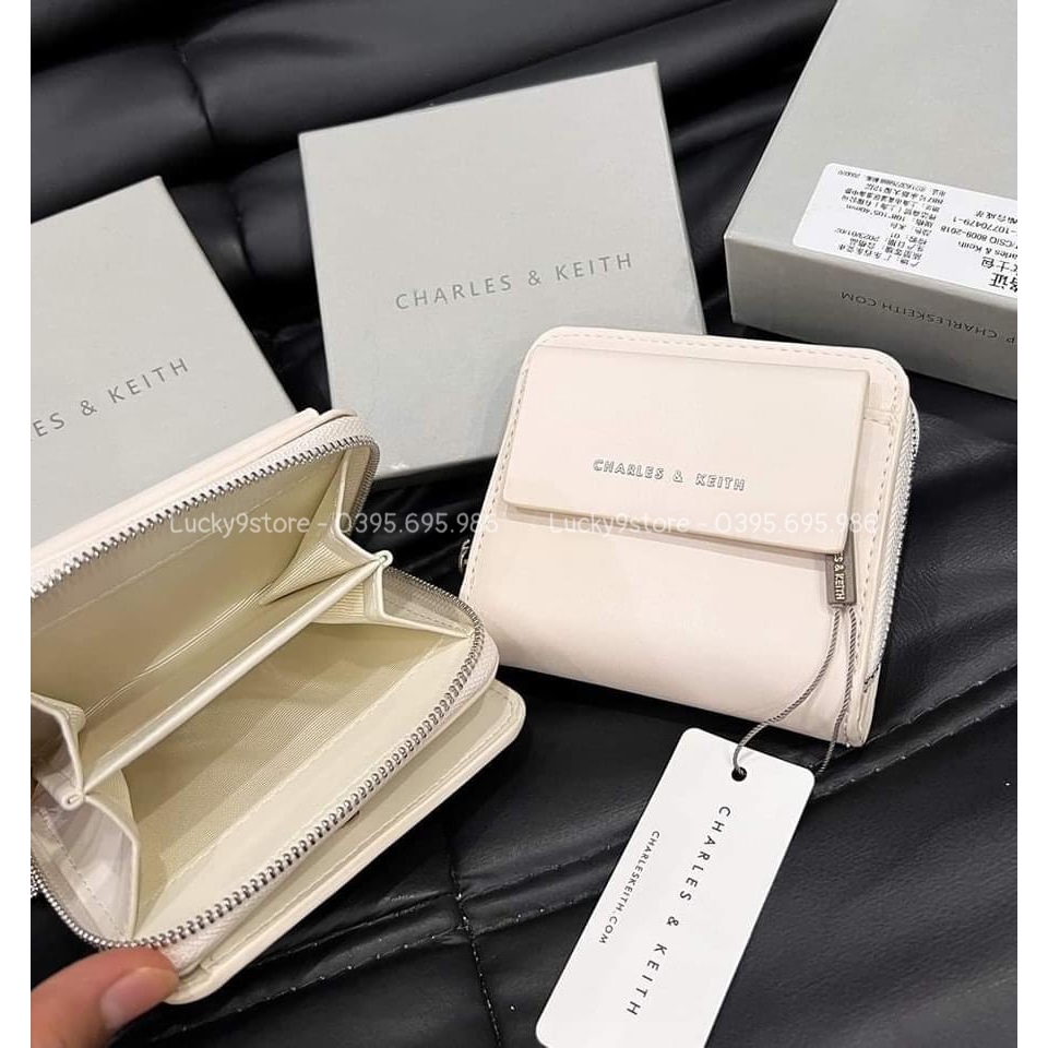 Ví gập, ví nữ nắp gập mini nhiều ngăn thời trang nữ full box - Lucky9store