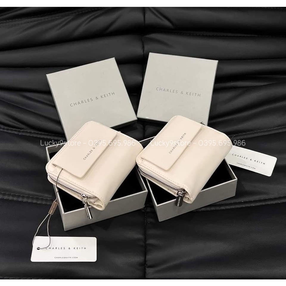 Ví gập, ví nữ nắp gập mini nhiều ngăn thời trang nữ full box - Lucky9store
