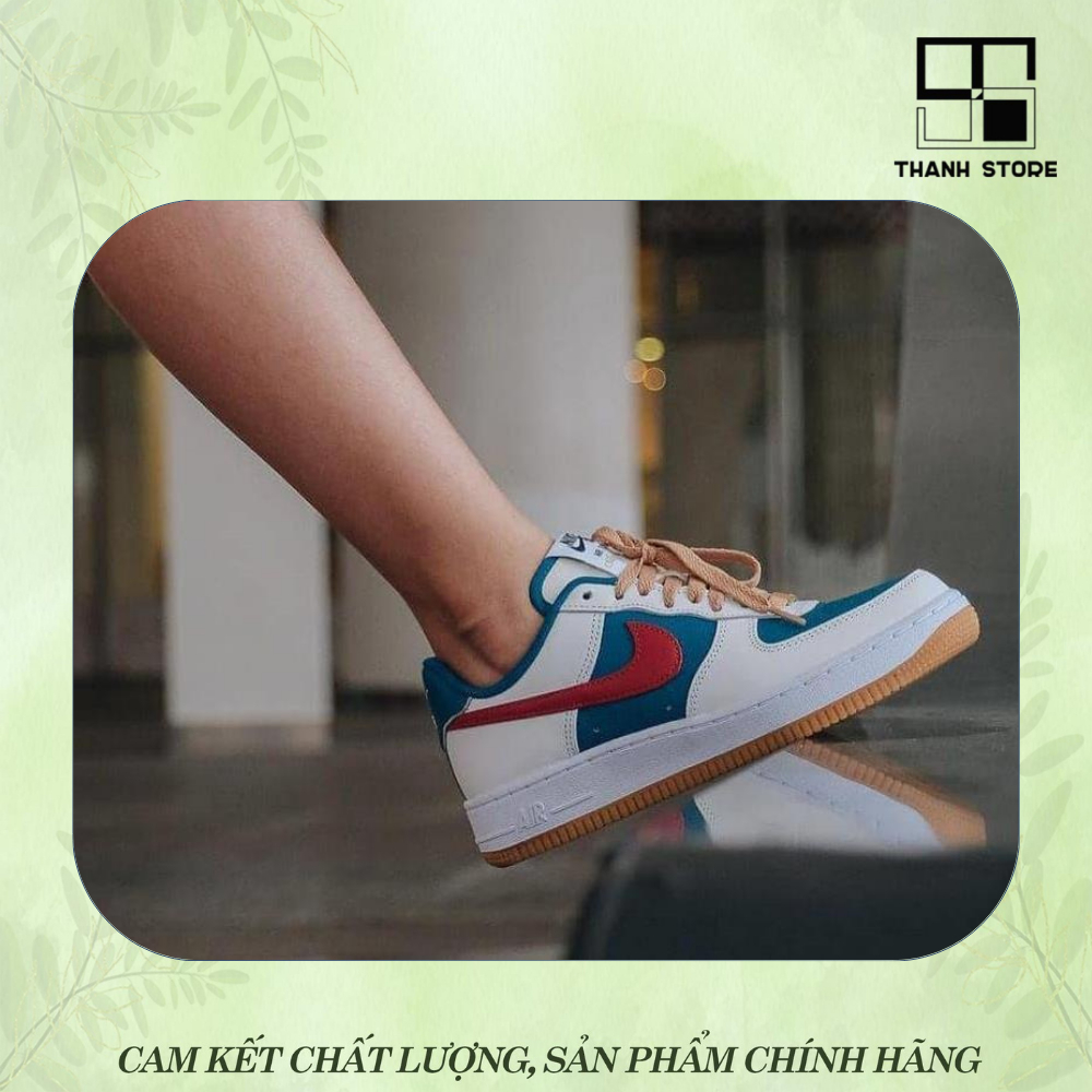 Giày thể thao nam nữ trắng xanh giày AIR FORCE 1 GUCCI giày AF1 _ hàng xuất khẩu thời trang - NAF1G