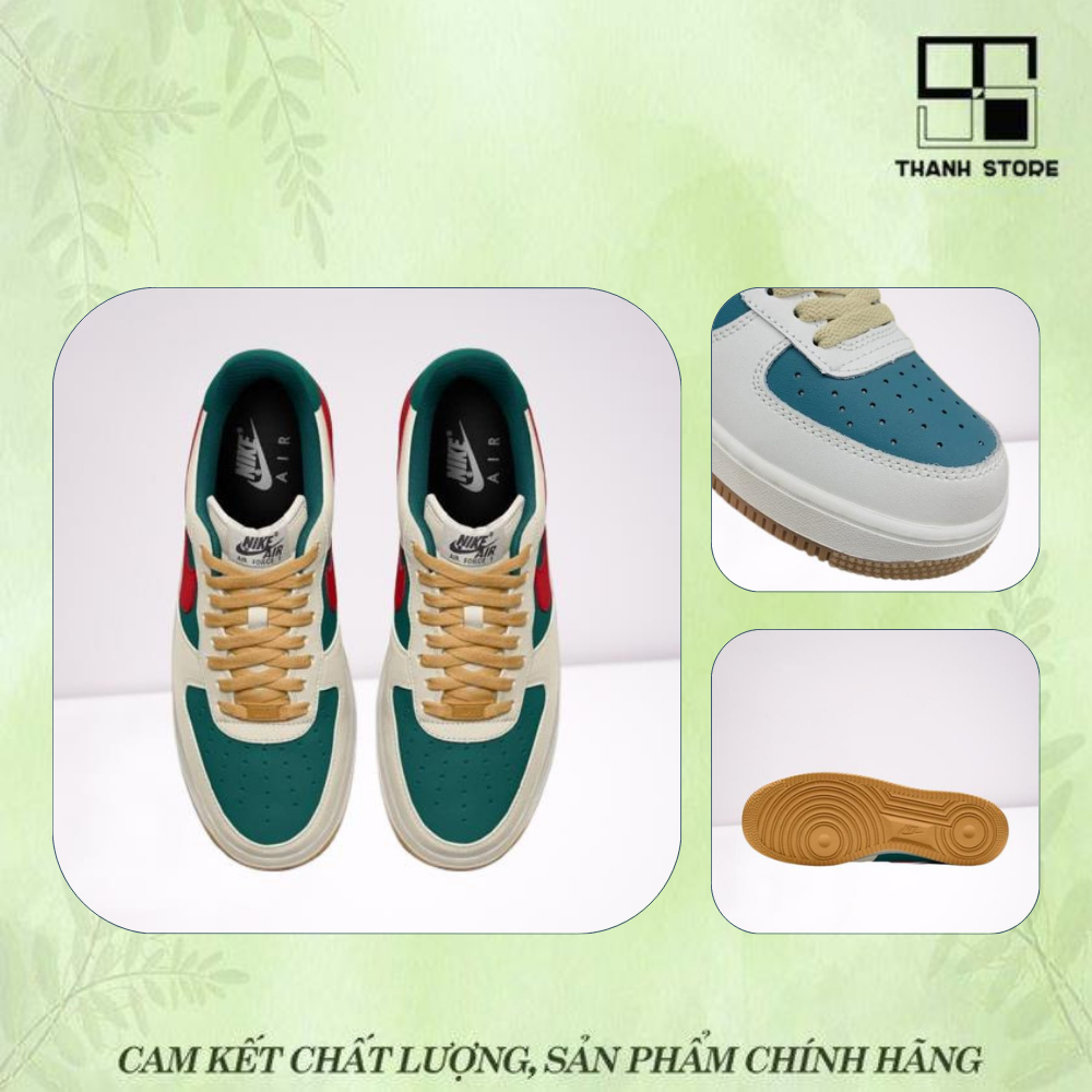Giày thể thao nam nữ trắng xanh giày AIR FORCE 1 GUCCI giày AF1 _ hàng xuất khẩu thời trang - NAF1G