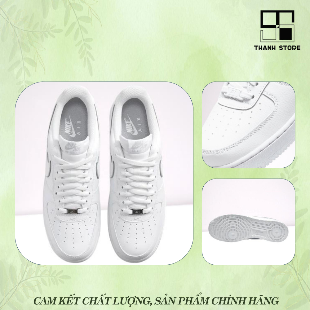 Giày thể thao nam nữ trắng giày AIR FORCE 1 '07 giày AF1 _ hàng xuất khẩu thời trang chính hãng - NAF107
