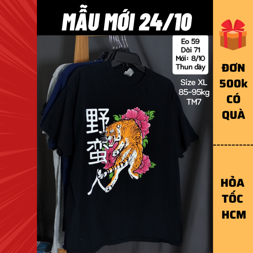 Thun mỹ tay ngắn, áo thun 2hand, áo thun si [Gò Vấp/Hỏa tốc]
