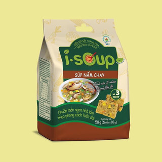 Súp nấm chay Isoup 50gr (5 viên nho )