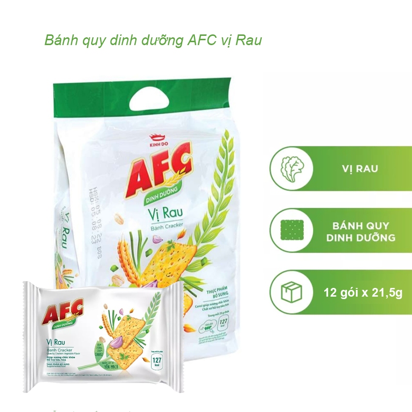 Bánh quy dinh dưỡng AFC vị rau củ