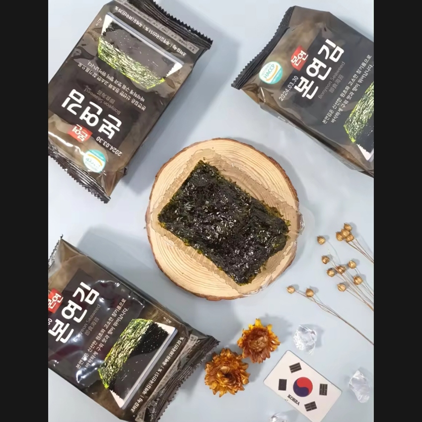 Lốc 3 gói Rong biển ăn liền Bonyeon Sea Laver, 4g x 3 gói