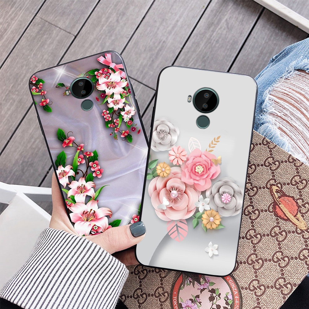 Ốp lưng nokia c20 / nokia c30 in hình hoa ly và các loại hoa