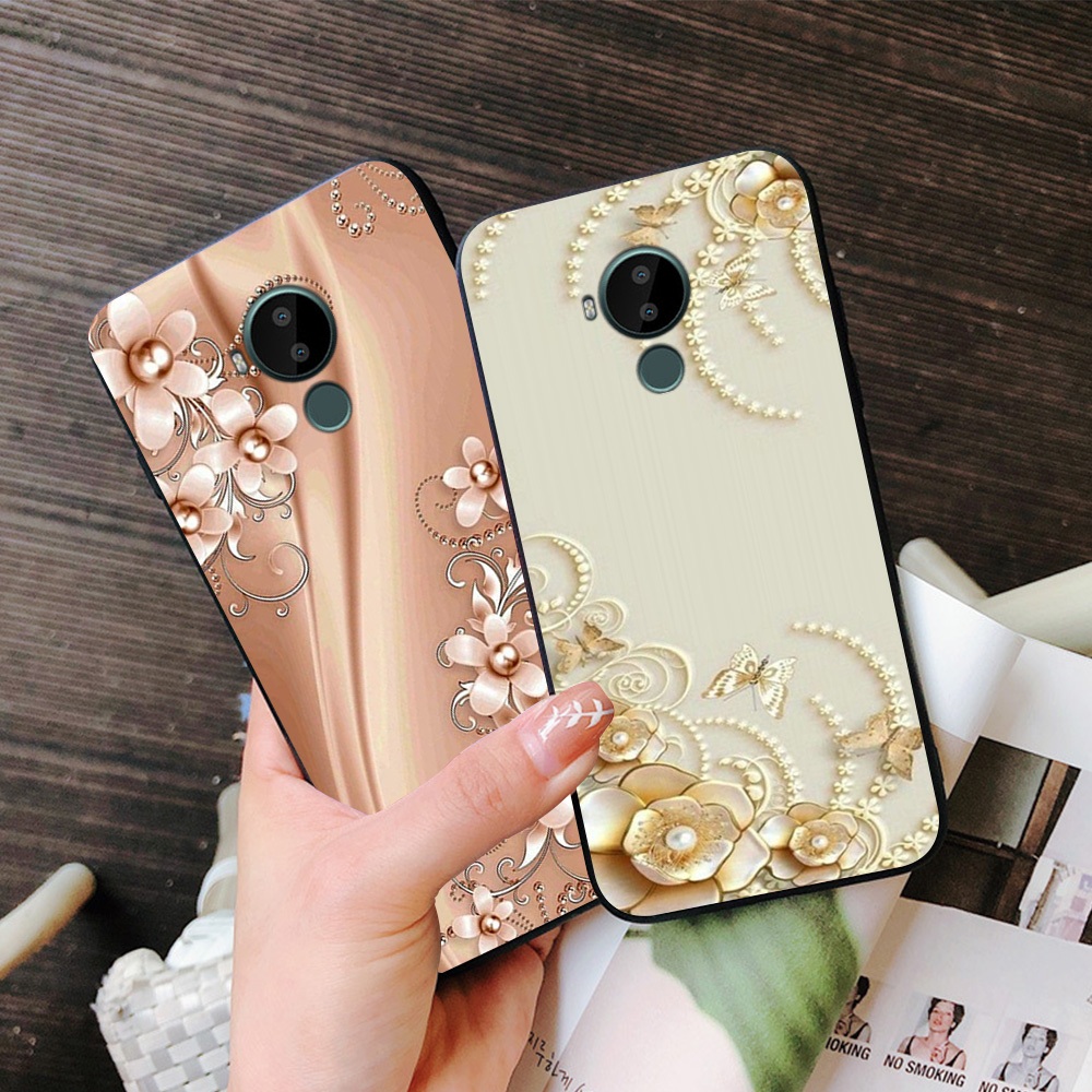 Ốp lưng nokia c20 / nokia c30 in hình hoa ly và các loại hoa