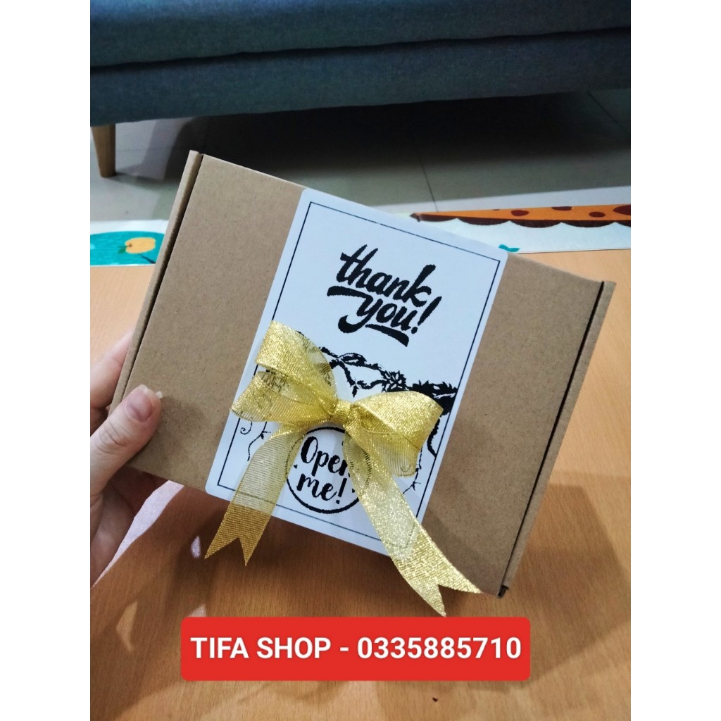 Sét hộp đựng quà kt 25x20x8cm tặng sinh nhật,20/11 quần áo, mỹ phẩm, quà tết,...kèm nơ và giấy rơm, đèn nháy siêu xinh