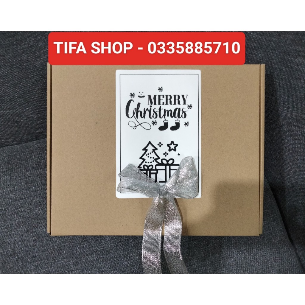 Sét hộp đựng quà kt 20x15x6cm tặng sinh nhật,20/11, mỹ phẩm, nước hoa, quà tết,...kèm nơ và giấy rơm, đèn nháy siêu xinh