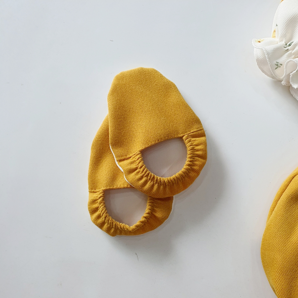 Body váy vàng túi doremon bé gái dễ thương 🍓[𝐓𝐀̣̆𝐍𝐆 𝐊𝐄̀𝐌 Mũ+giày vải🍓 Su Shop- body thiết kế sinh nhật thôi nôi cho bé