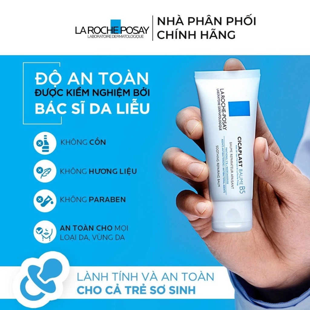 Kem Dưỡng La Roche-Posay Baume B5 Dịu Kích Ứng Da, Phục Hồi Làn Da